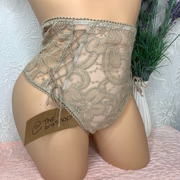 S M Victoria’s Secret High Waist Thong Lace Up - Picture 2 of 3